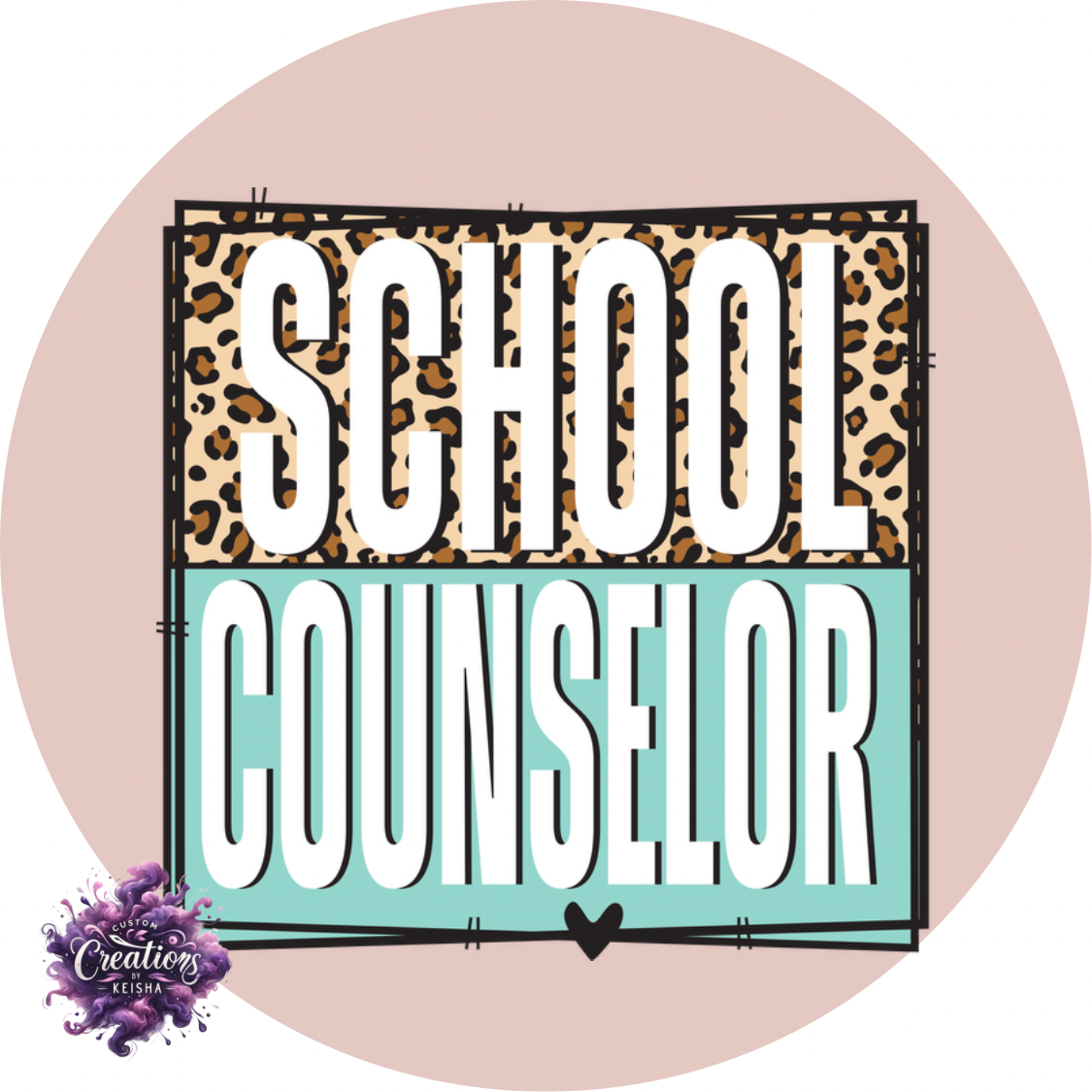 Counselor Sublimation Coaster