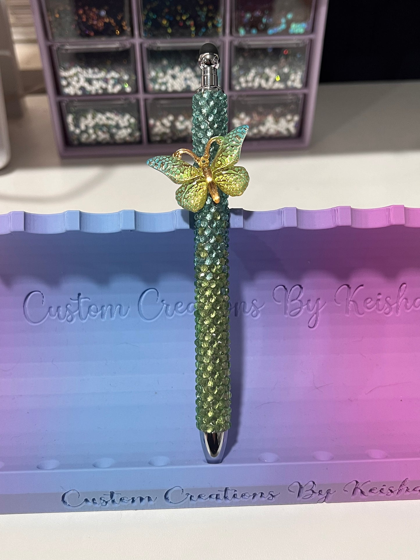 Rhinestone Pens With Charm