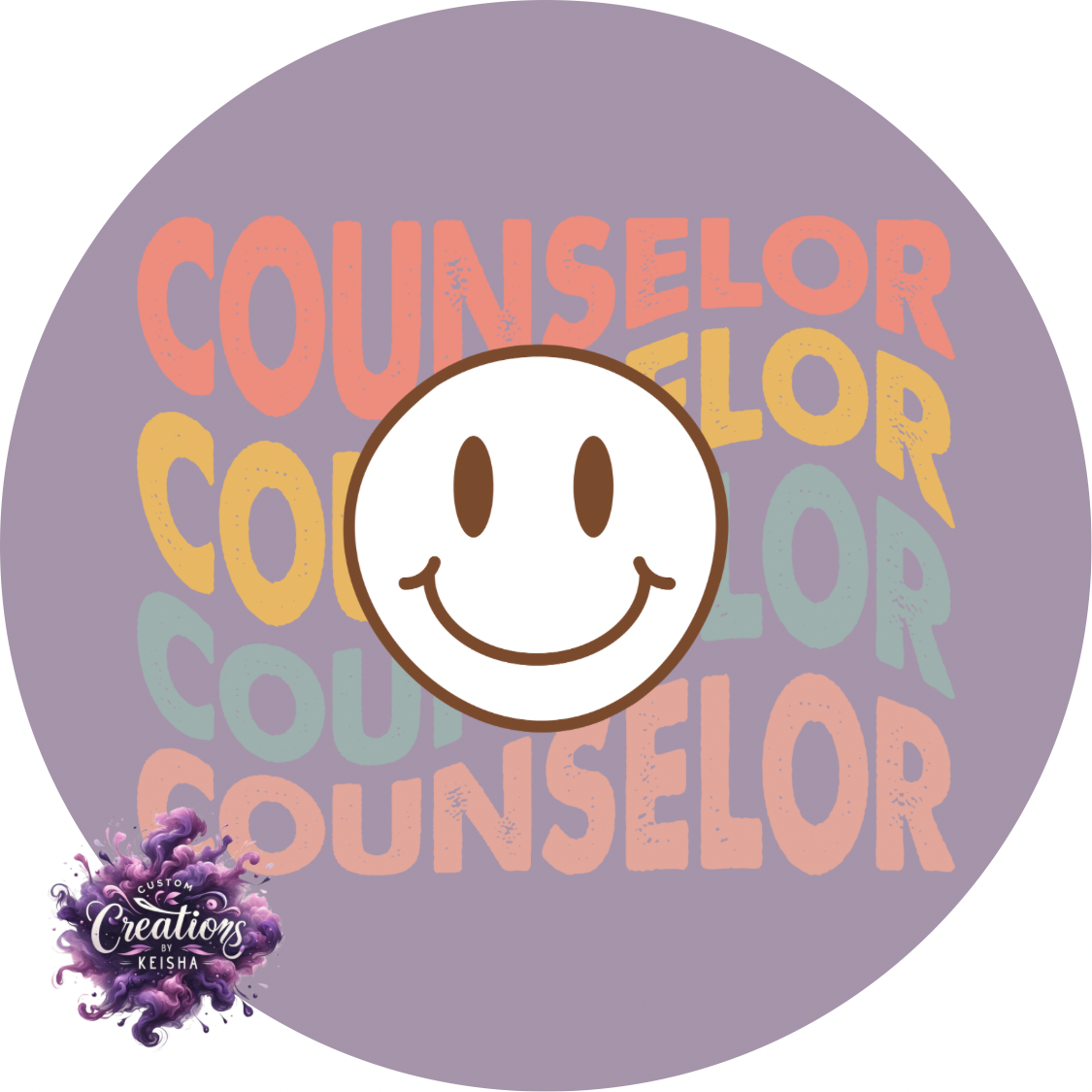 Counselor Sublimation Coaster