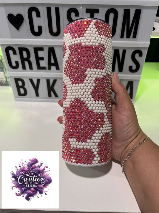 Cow Rhinestone Tumbler 20oz