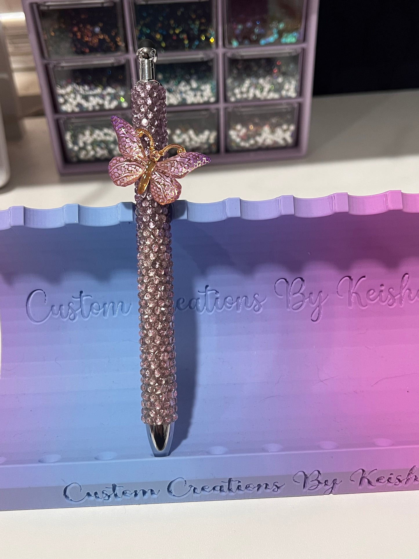 Rhinestone Pens With Charm