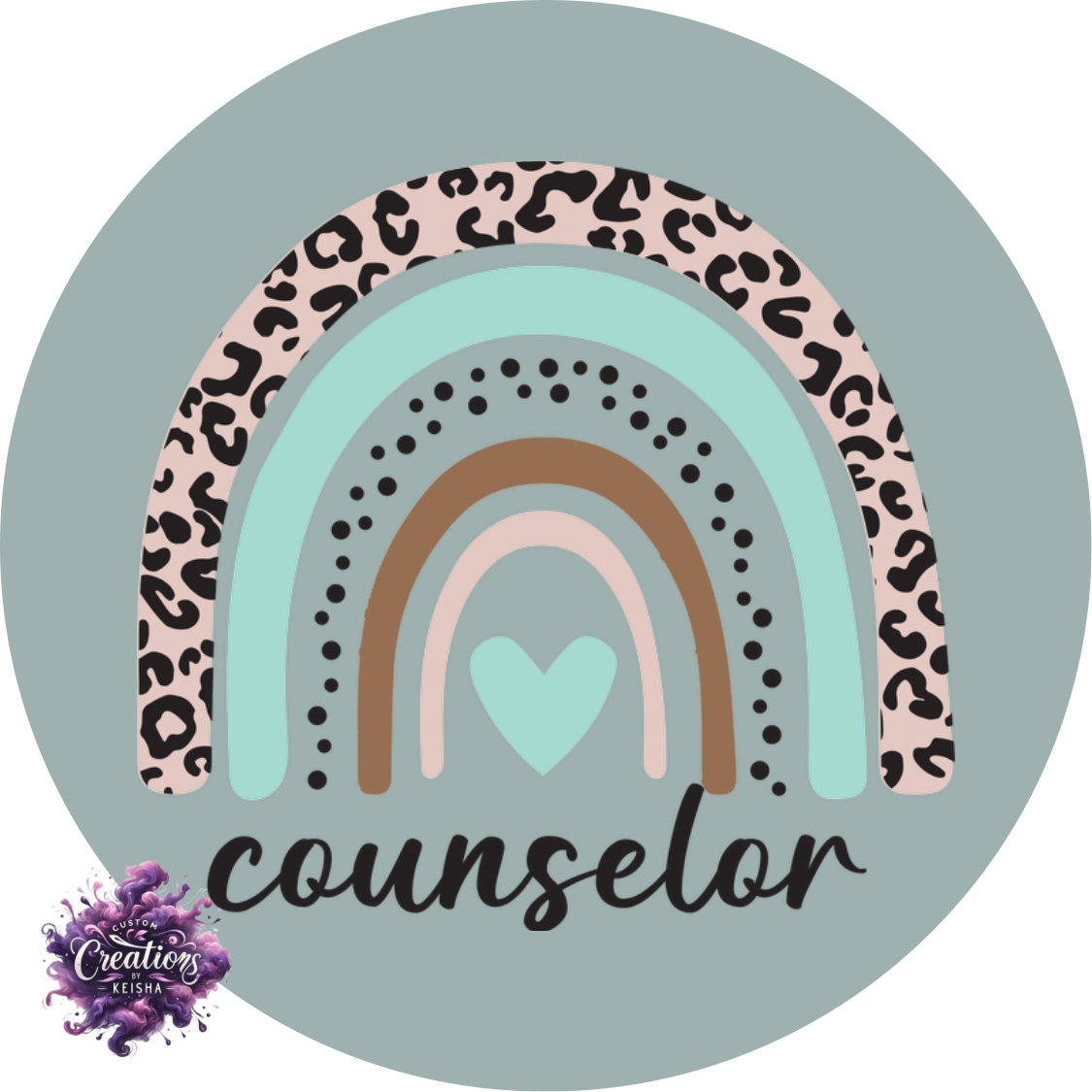 Counselor Sublimation Coaster