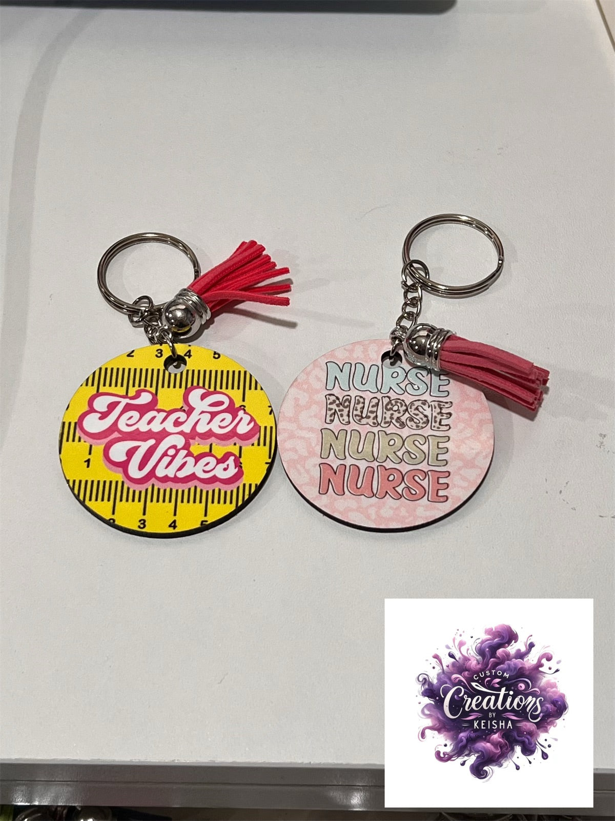 Nurse Sublimation Keychain