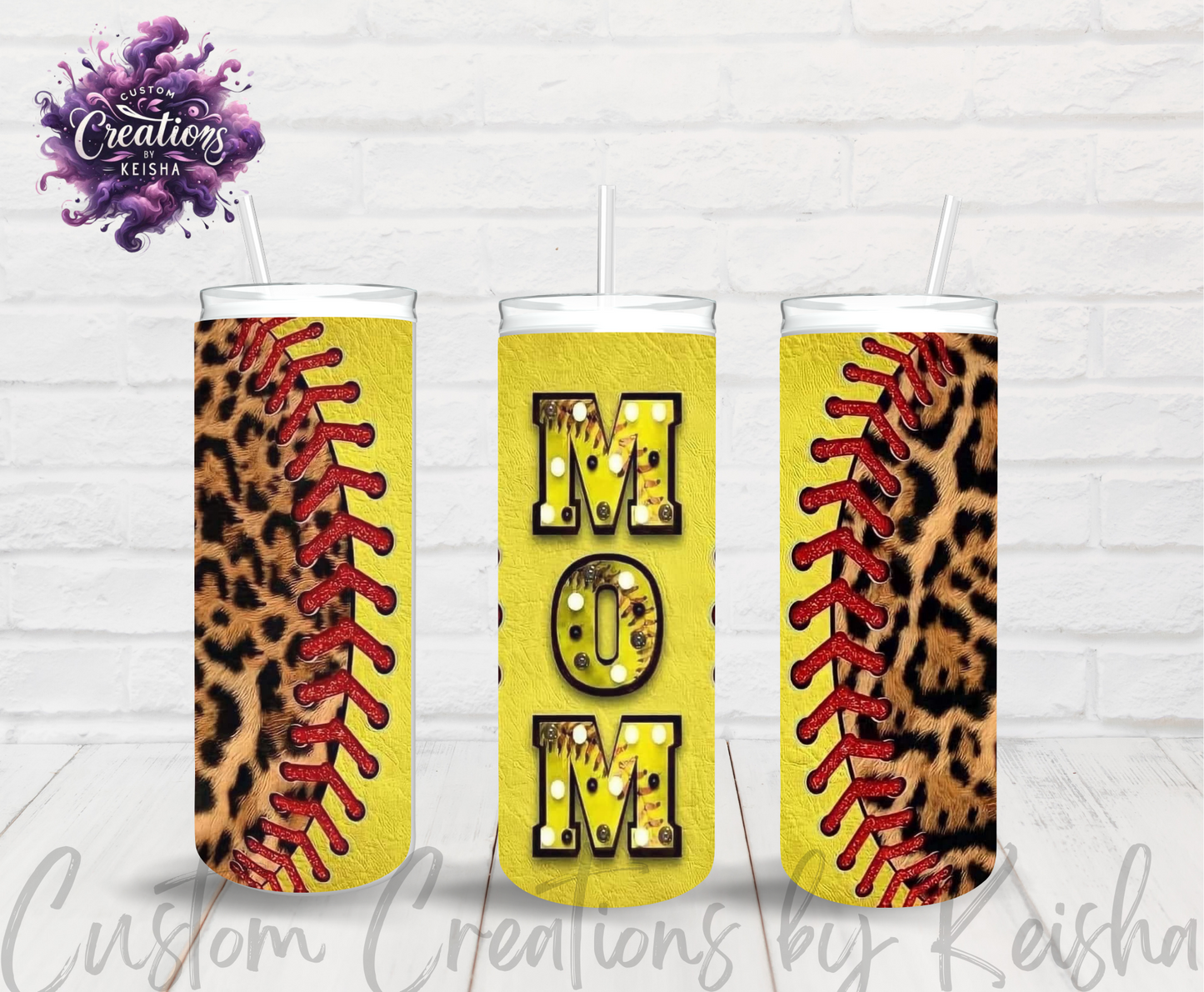 Softball 20oz Sublimation Tumblers