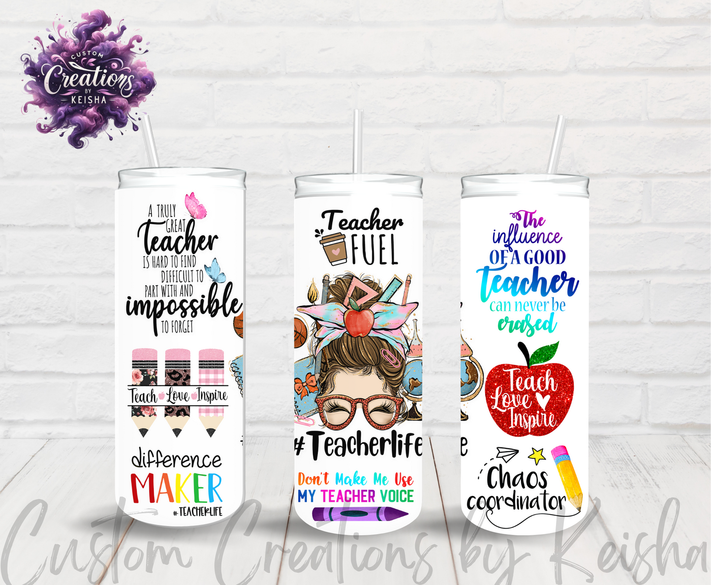 Teacher 20oz Sublimation Tumblers