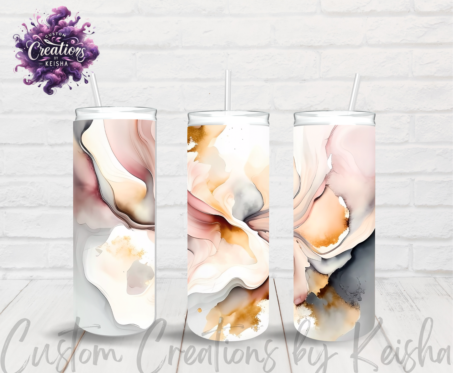 Marble 20oz Sublimation Tumbler