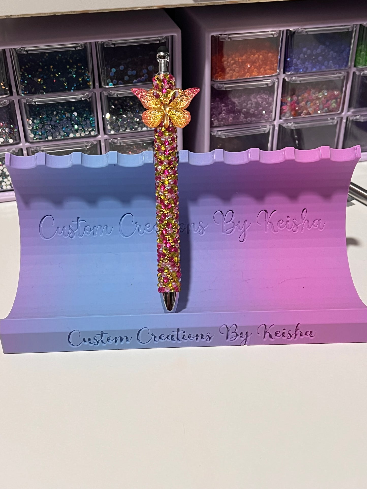 Rhinestone Pens With Charm