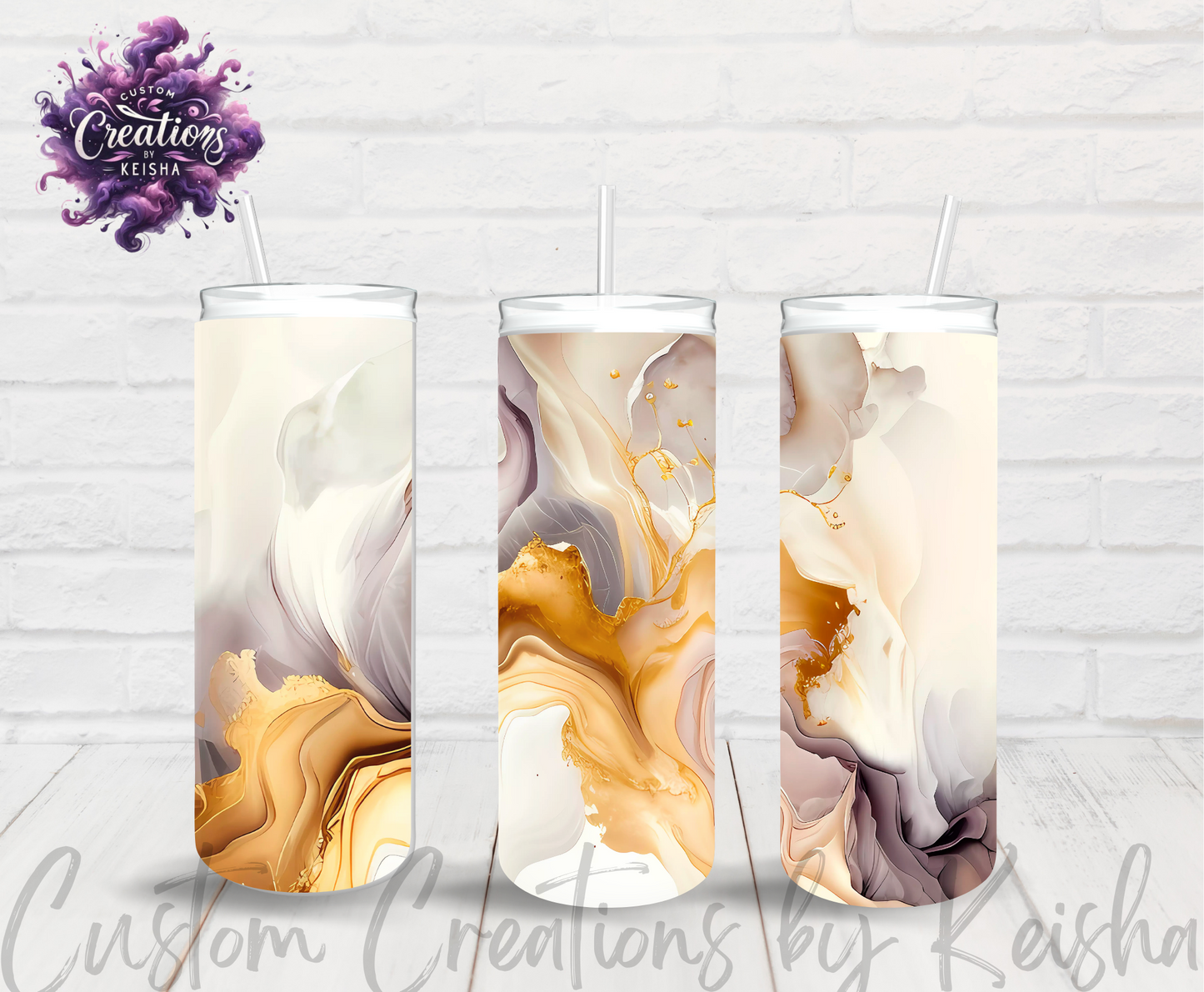 Marble 20oz Sublimation Tumbler