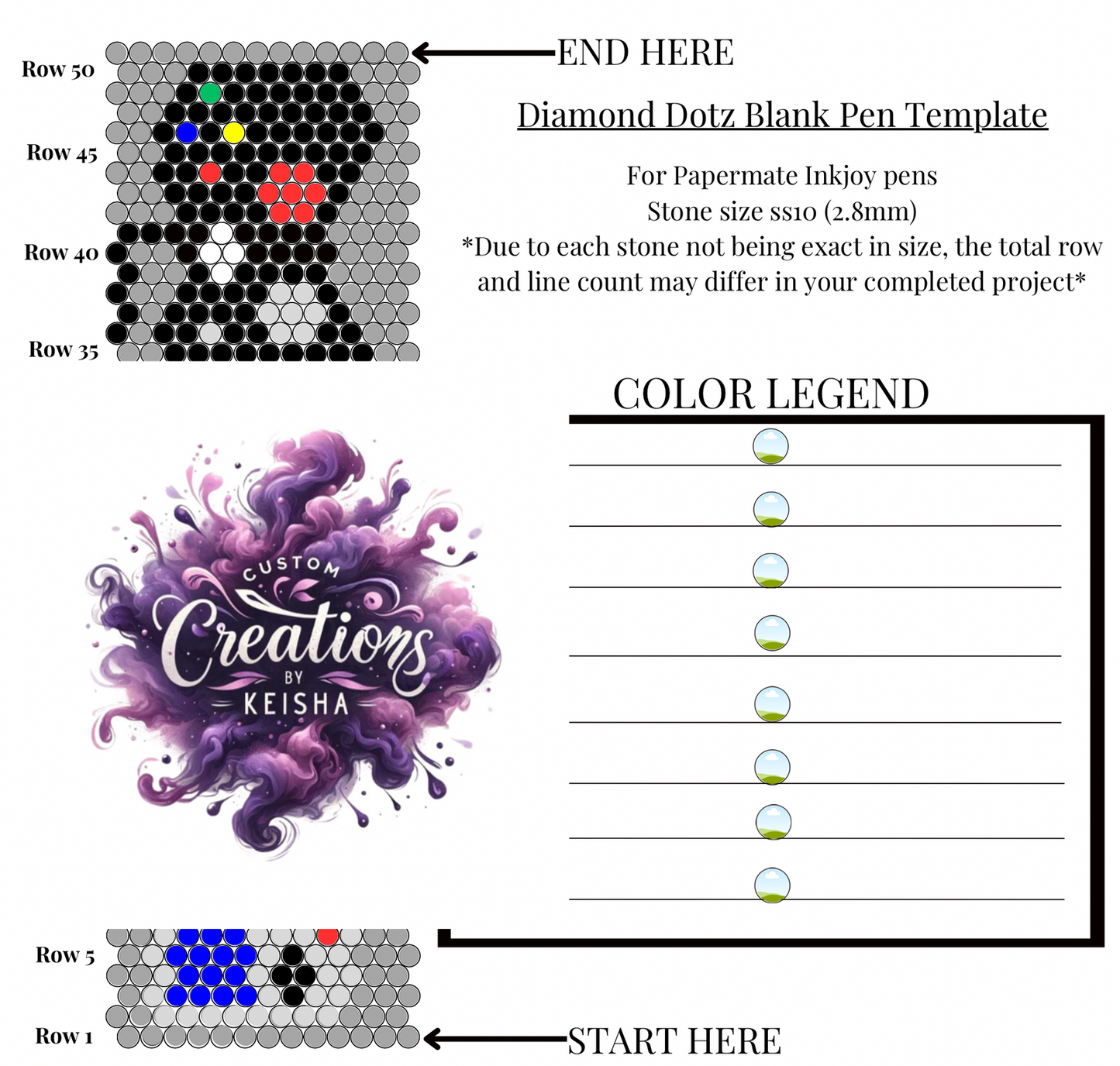 Video Game Controllers Diamond Dots Pen Template