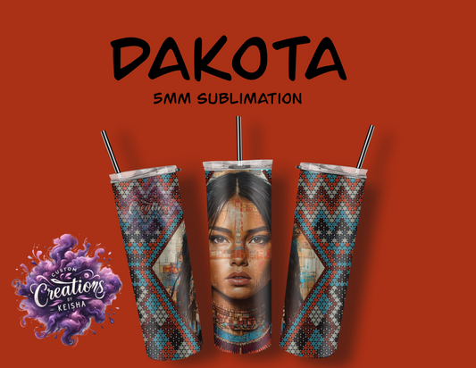 Dakota Rhinestone Tumbler Template(sublimation)