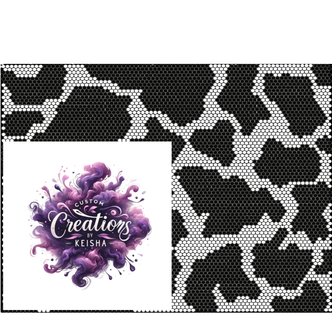 Cow Print Rhinestone Tumbler Template