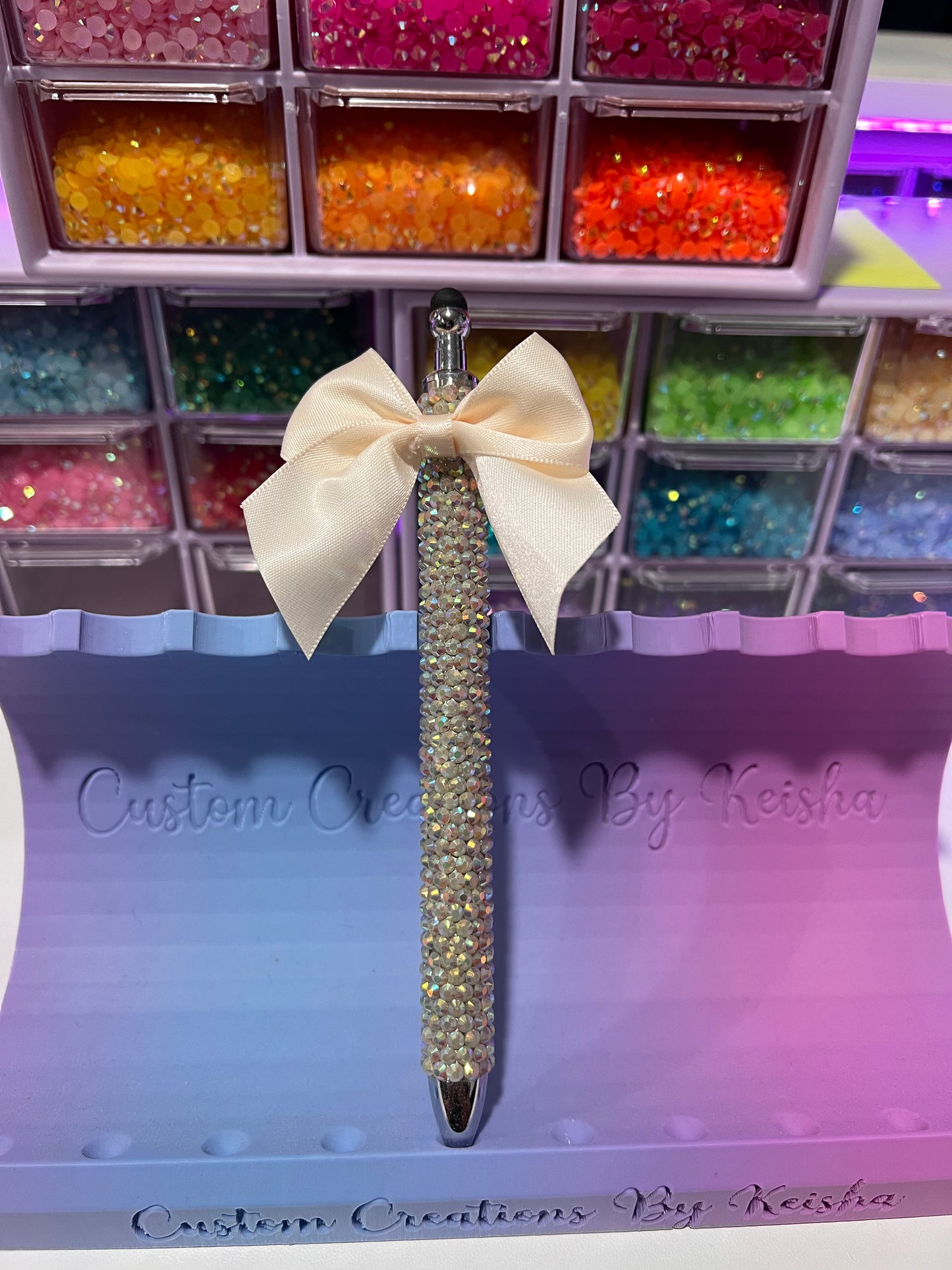 Bow Rhinestone Pens